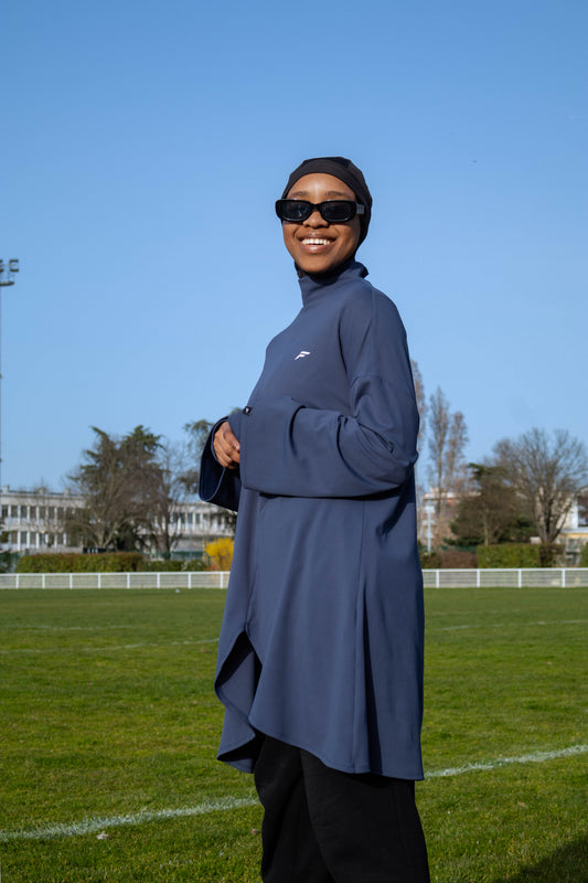 LA GYMNASTE - HAUT DE SPORT OVERSIZE & DOUBLES MANCHES