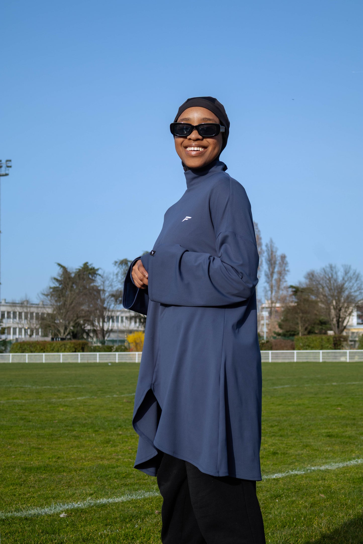 THE GYMNAST - OVERSIZED SPORTS TOP & DOUBLE SLEEVES