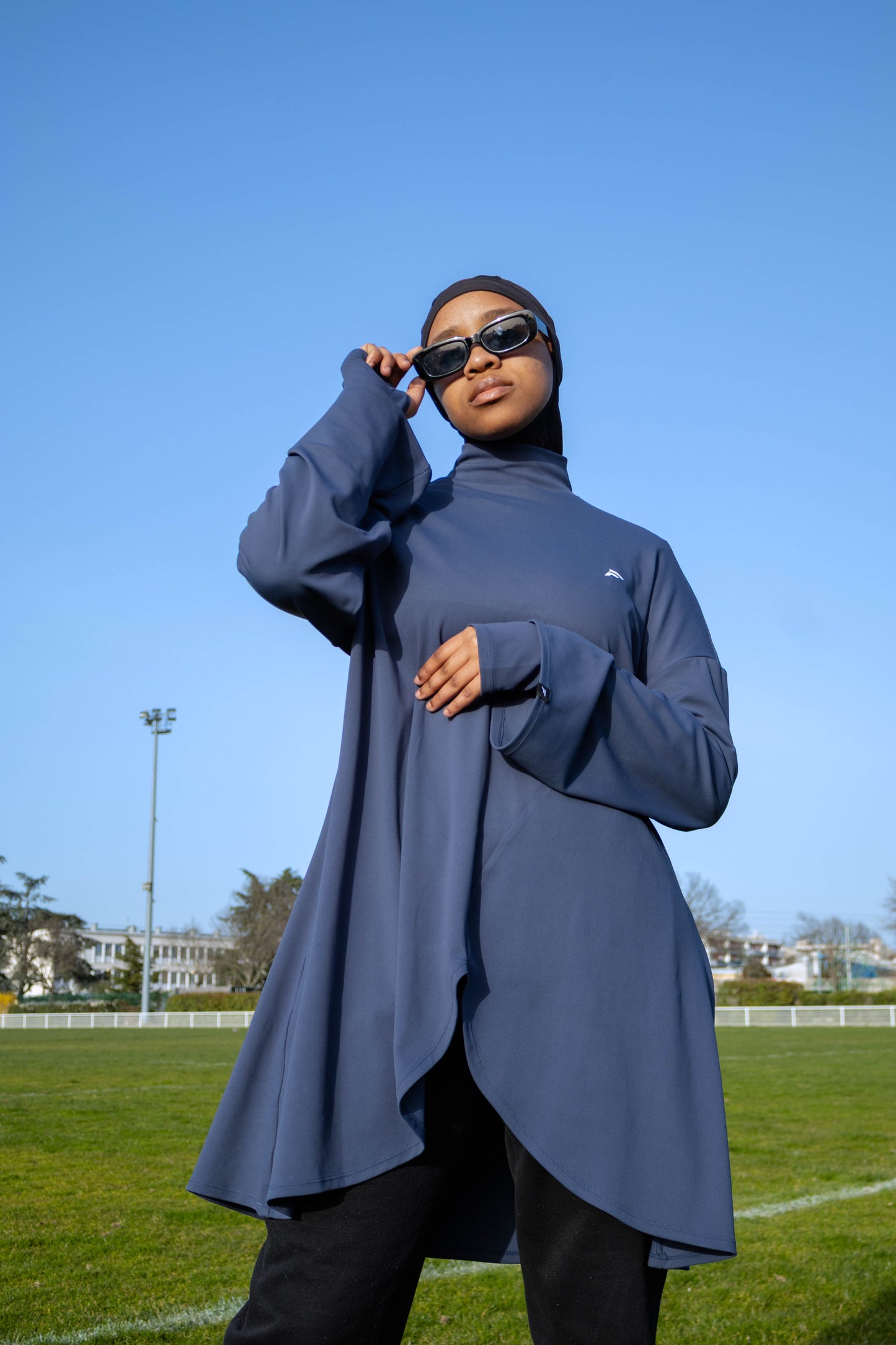 THE GYMNAST - OVERSIZED SPORTS TOP & DOUBLE SLEEVES