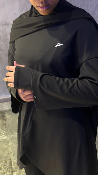 THE GYMNAST - OVERSIZED SPORTS TOP & DOUBLE SLEEVES